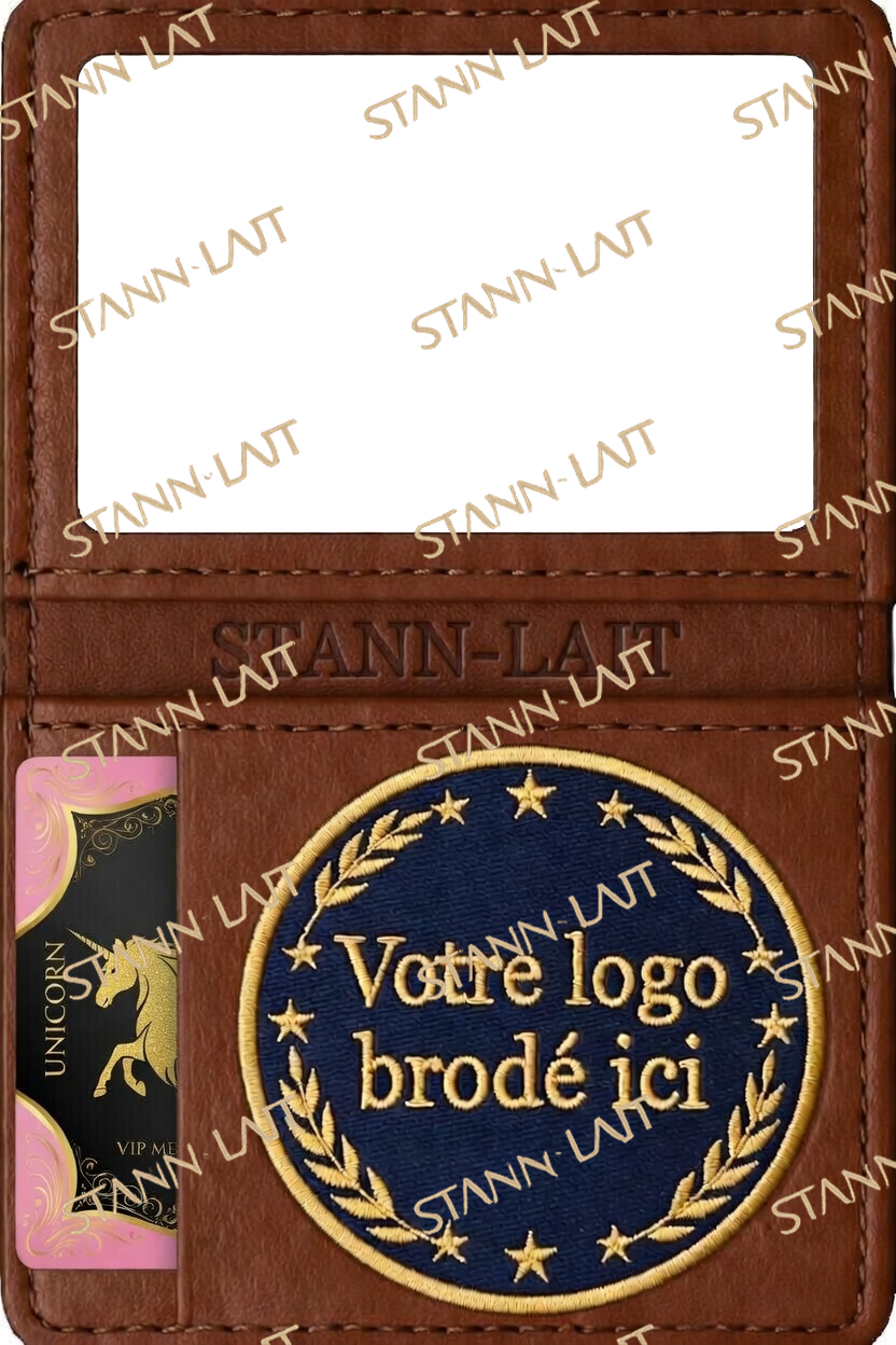 Portefeuille Brun – Carte VIP Unicorn